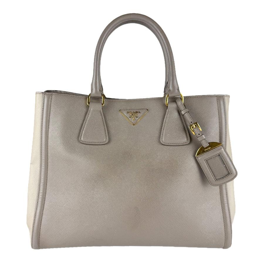 PRADA（プラダ） ハンドバッグ ショルダーバッグ レザー グレー