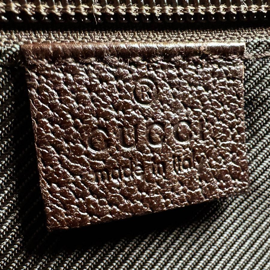 GUCCI（グッチ） ショルダーバッグ GGキャンバス/レザー ブラウン