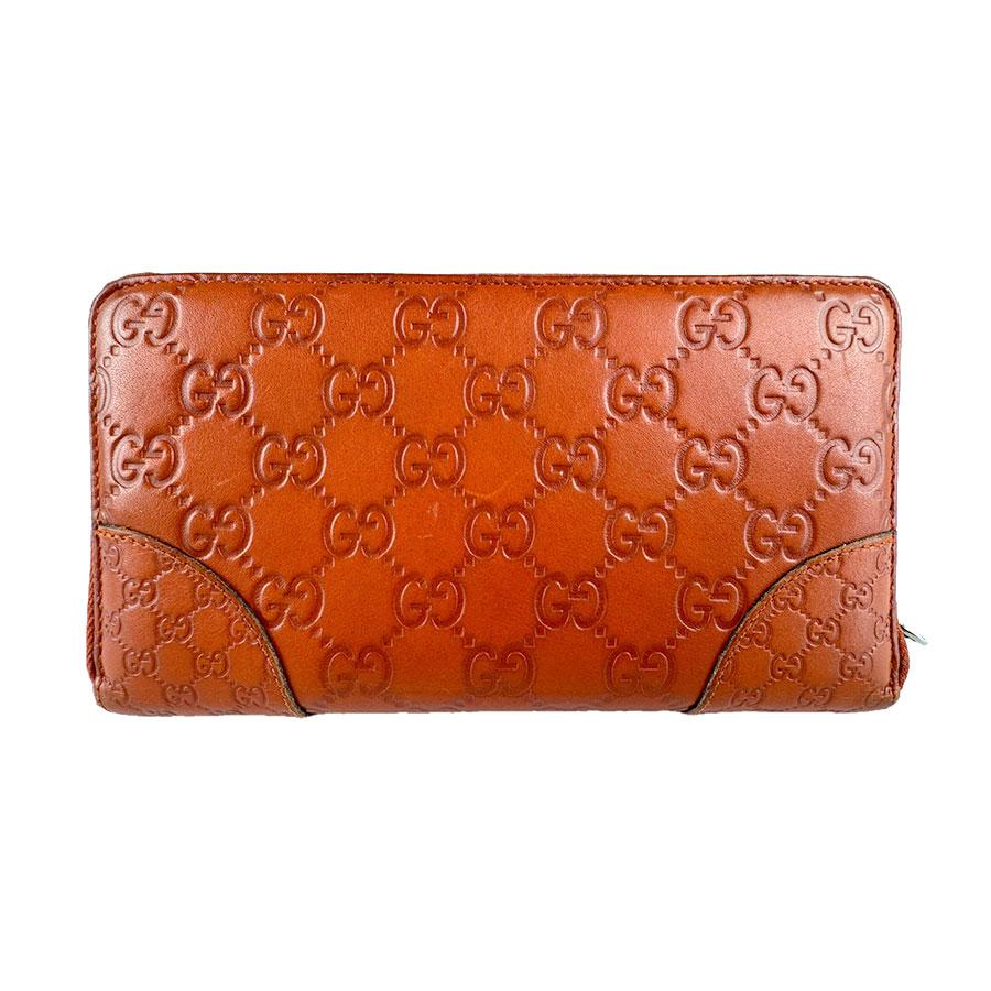 GUCCI（グッチ） ラウンドファスナー長財布 グッチシマ レザー