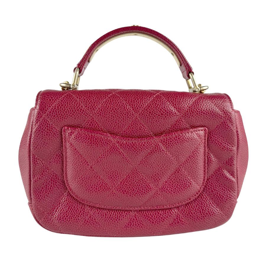 シャネル美品  - ピンク キャビアスキン CHANEL（シャネル） チェーンショルダーバッグ マトラッセ23 Wフラップ