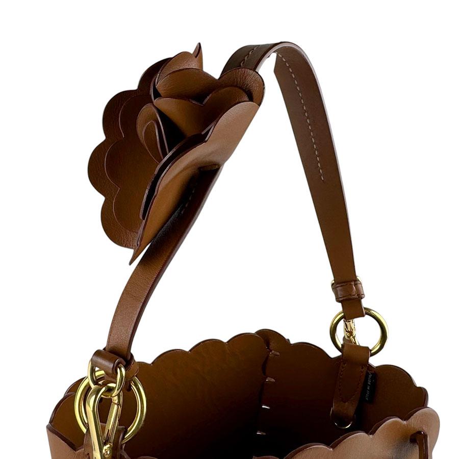 MIU MIU ハンドバッグ ショルダーバッグ ブラウン レザー 2WAY 美品 miu miu（ミュウミュウ） ハンドバッグ ショルダーバッグ レザー