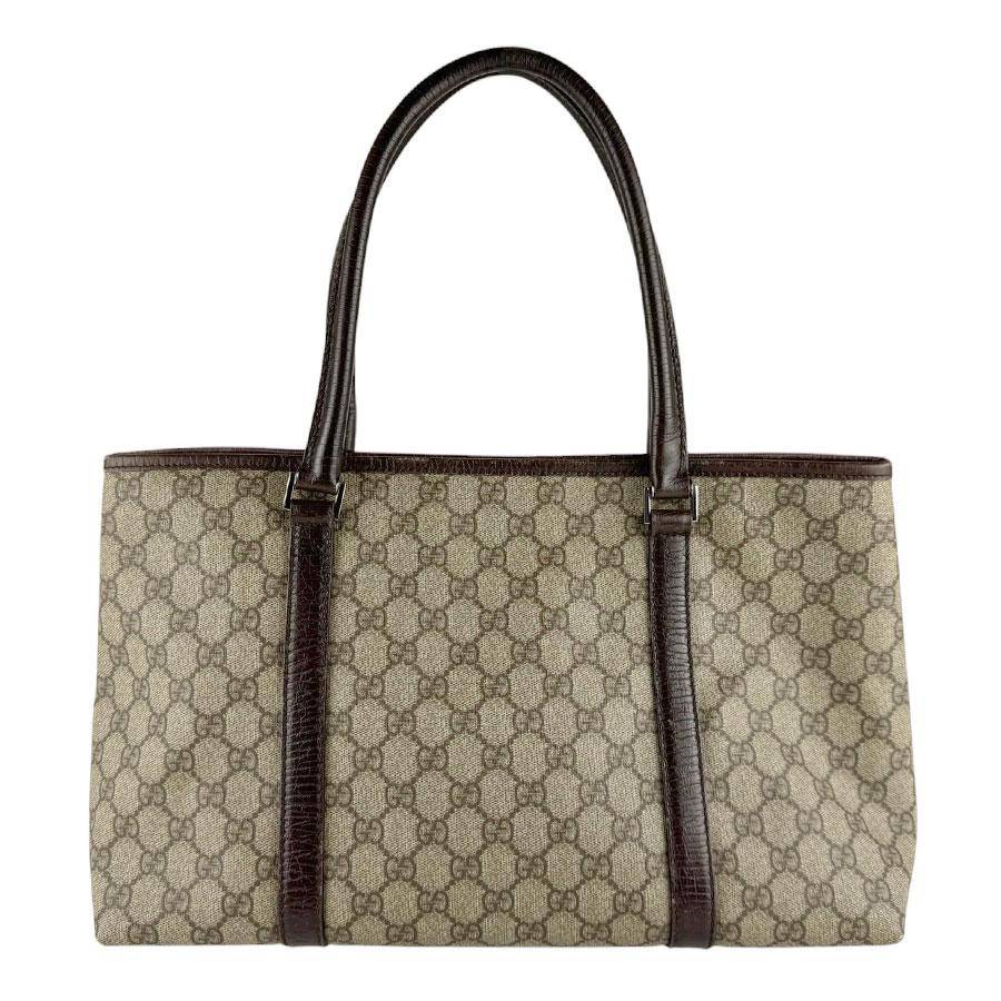 【GUCCI】トートバッグ　ショルダートート　GGスプリーム　ブラウン GUCCI（グッチ） ショルダーバッグ トートバッグ GGスプリーム