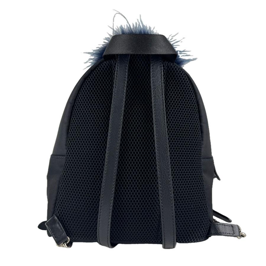 FENDI（フェンディ） リュック ZAINO MINI ナイロン/ファー ブラック