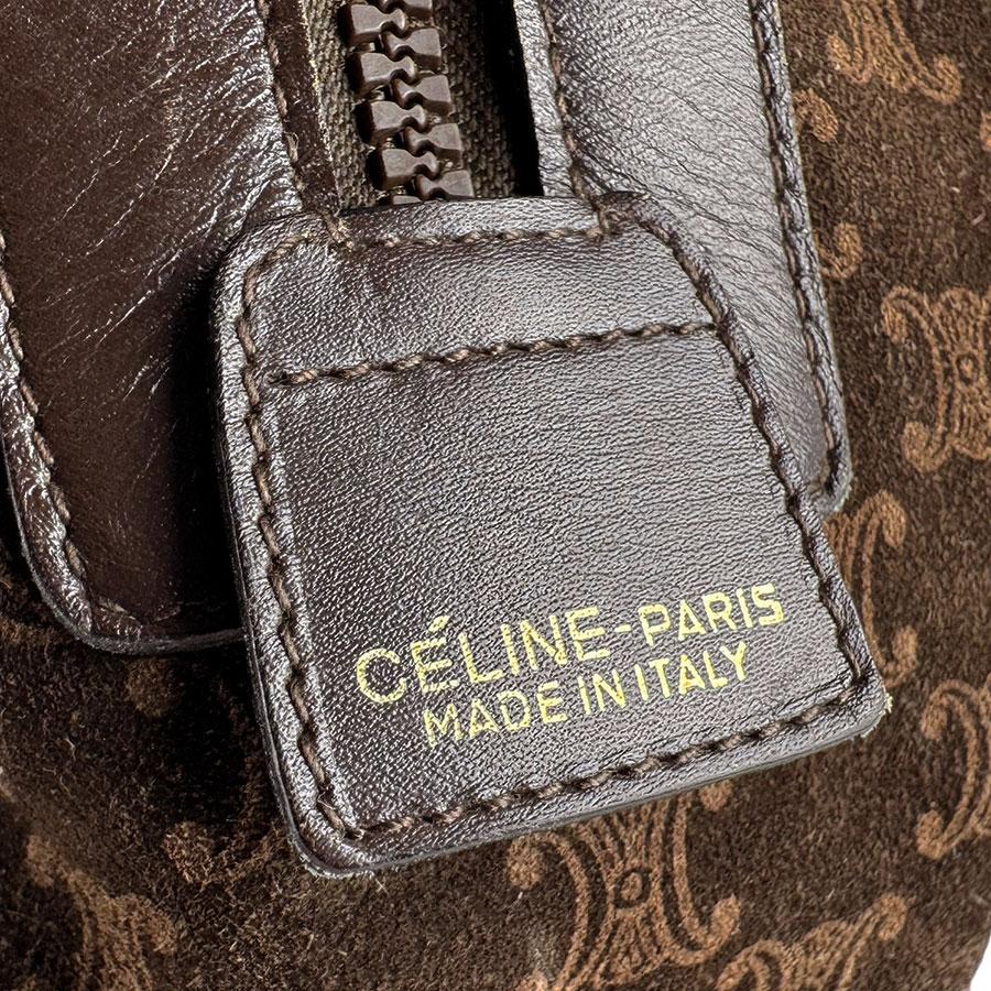 CELINE（セリーヌ） ハンドバッグ マカダム スエード/レザー ブラウン