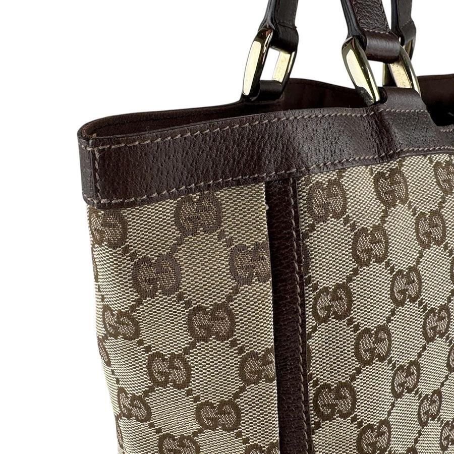 GUCCI（グッチ） ハンドバッグ GGキャンバス/レザー ブラウン