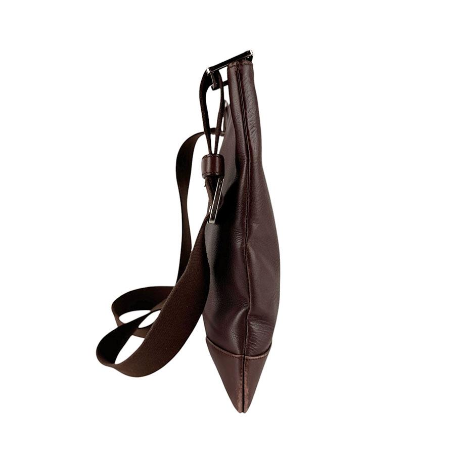 LOEWE　モノグラム柄 ショルダーバッグ　ブラウン LOEWE（ロエベ） 斜め掛けショルダーバッグ アナグラム レザー