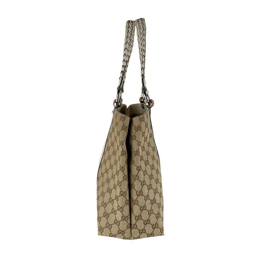 GUCCI（グッチ） トートバッグ バンブー GGキャンバス/レザー ベージュ