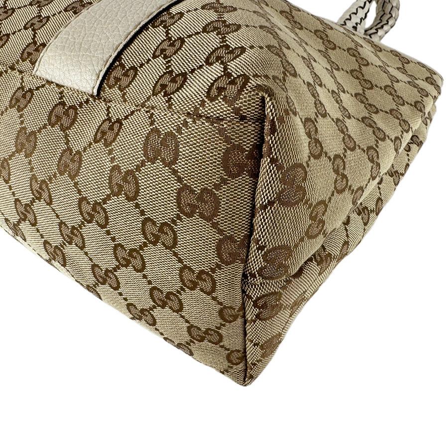 GUCCI（グッチ） トートバッグ バンブー GGキャンバス/レザー ベージュ
