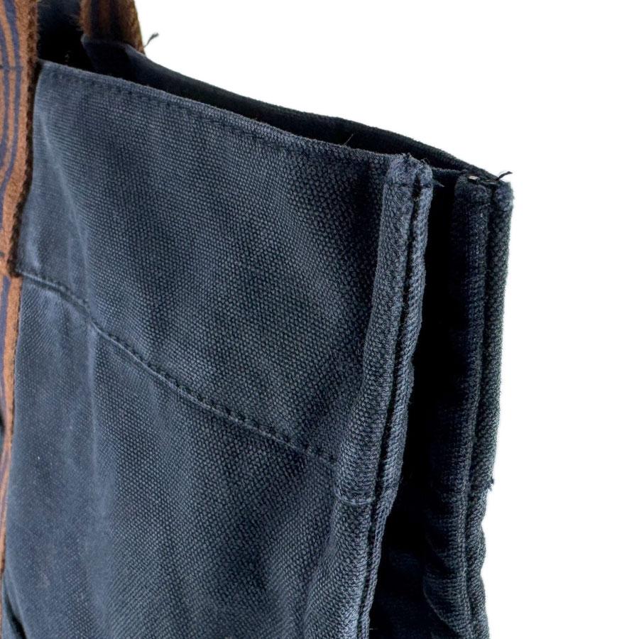 HERMES（エルメス） ハンドバッグ フールトゥMM キャンバス ネイビー
