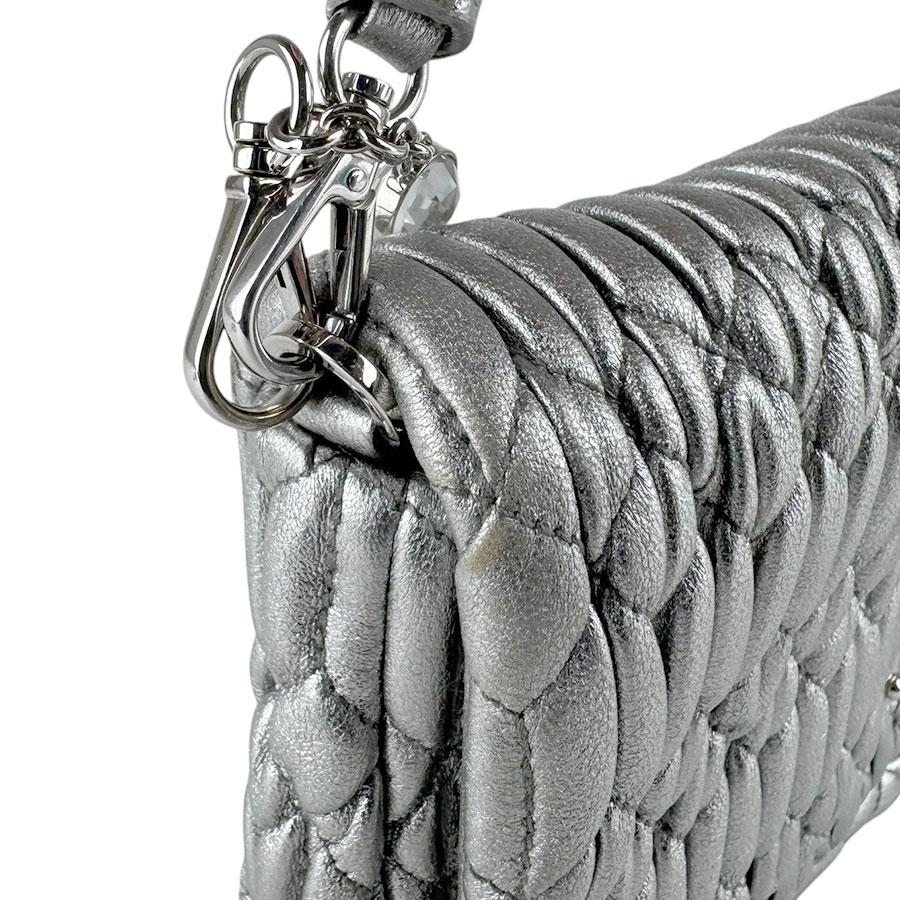 miu miu（ミュウミュウ） ハンドバッグ マテラッセ レザー シルバー