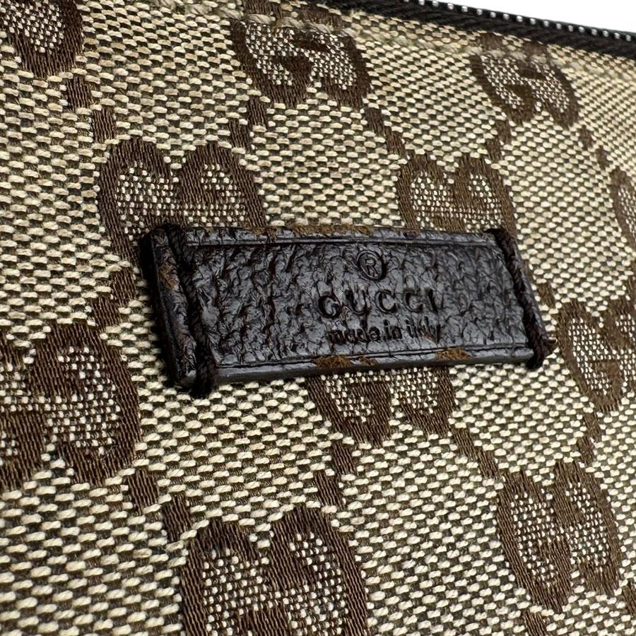 GUCCI（グッチ） ショルダーバッグ GGキャンバス/レザー ブラウン