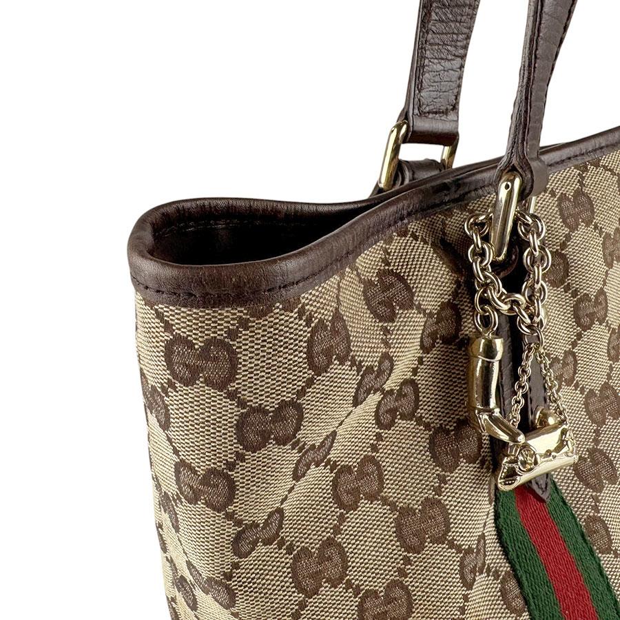 【極美品✨】 グッチ シェリーライン GGキャンバス ショルダーバッグ ブラウン GUCCI（グッチ） ショルダーバッグ シェリーライン GGキャンバス
