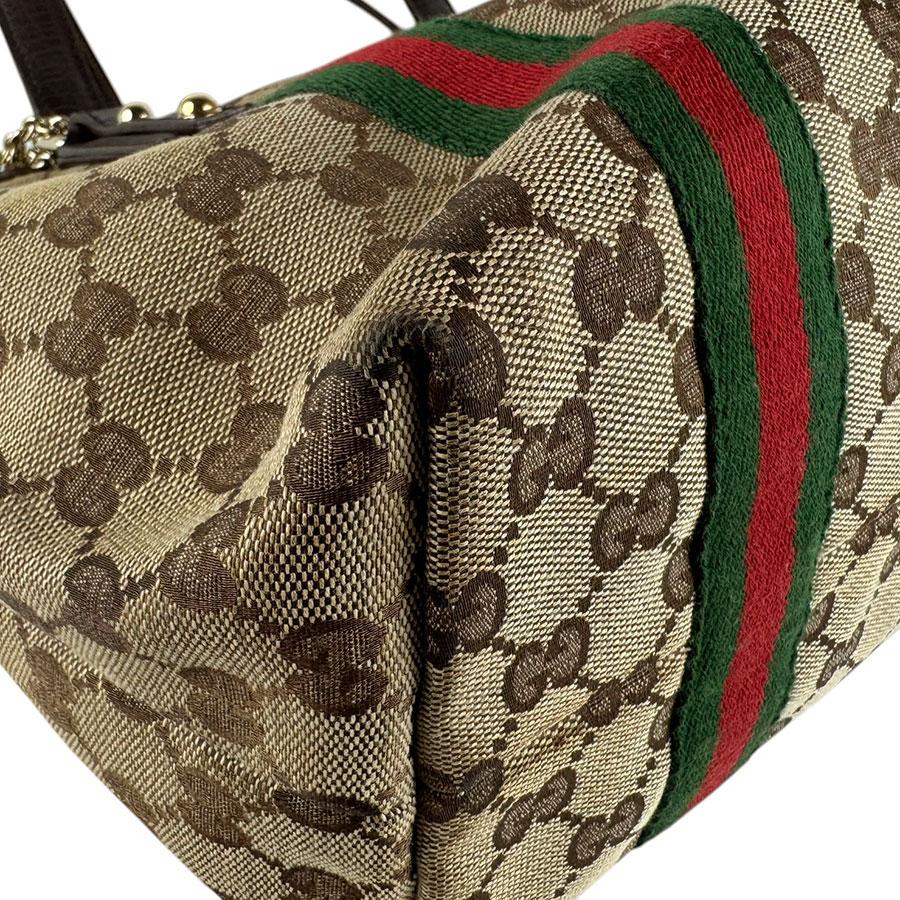 【極美品✨】 グッチ シェリーライン GGキャンバス ショルダーバッグ ブラウン GUCCI（グッチ） ショルダーバッグ シェリーライン GGキャンバス