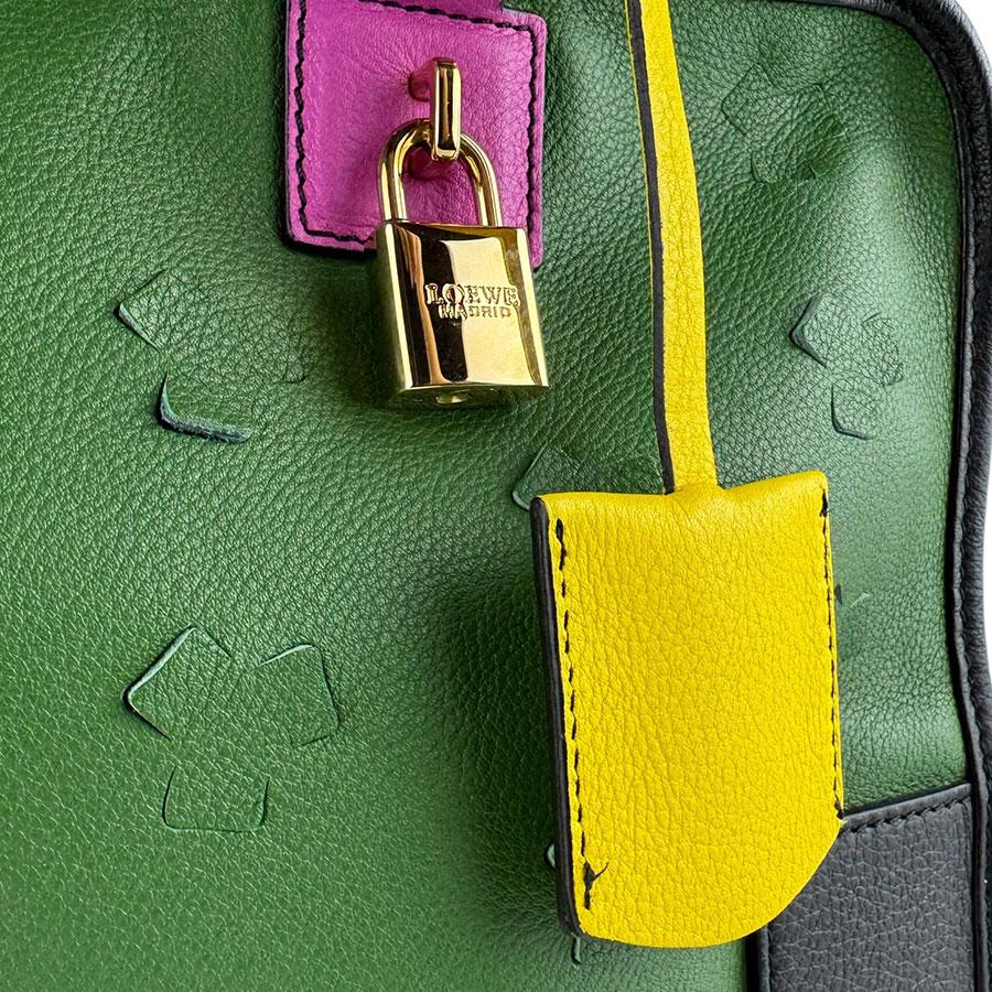 LOEWE ⭐︎リカラー済み　アマソナ LOEWE（ロエベ） ハンドバッグ アマソナ36 レザー マルチカラー