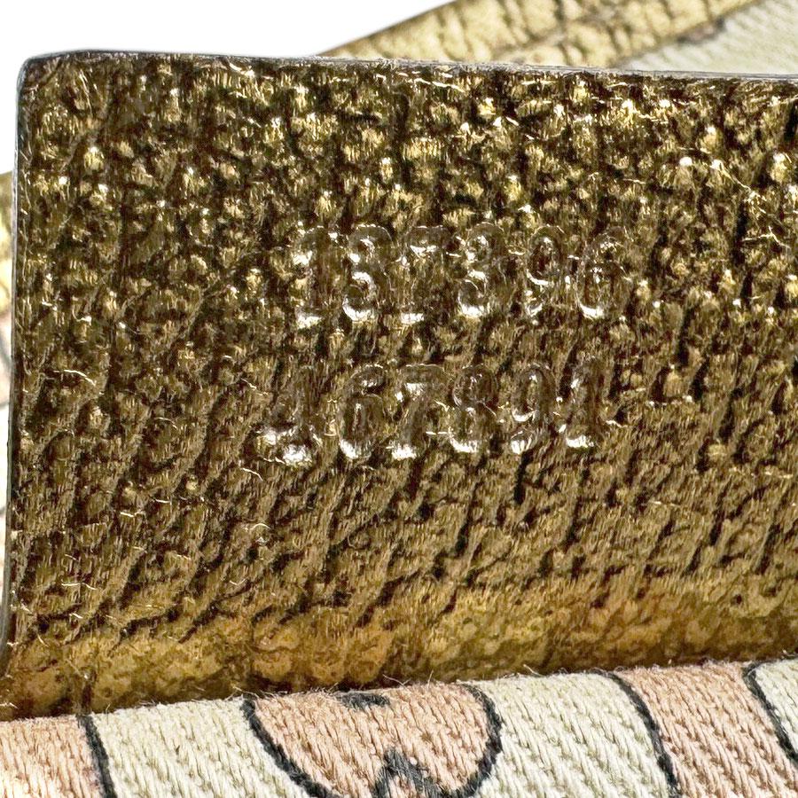 GUCCI（グッチ） ショルダーバッグ GGキャンバス/レザー ブラウン