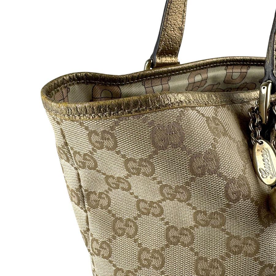 GUCCI（グッチ） ショルダーバッグ GGキャンバス/レザー ブラウン
