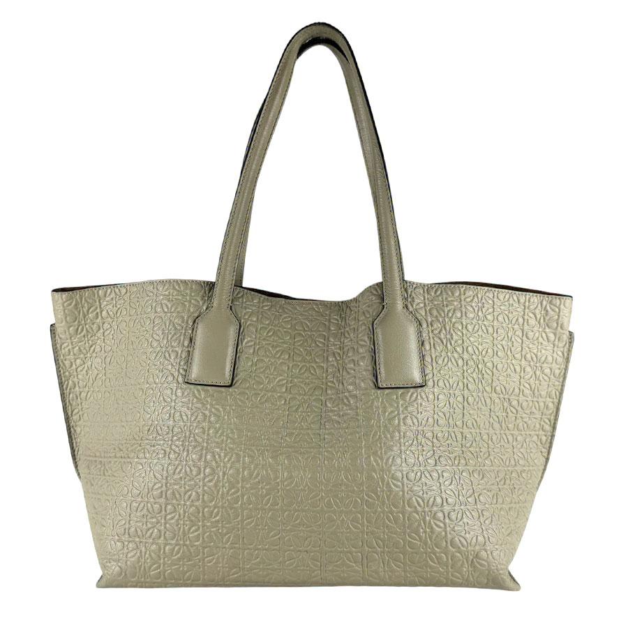 【高級◎】ロエベ ハンドバッグ アナグラム 本革 ノットハンドル ベージュ LOEWE（ロエベ） ハンドバッグ アナグラム レザー ベージュ : ブランド