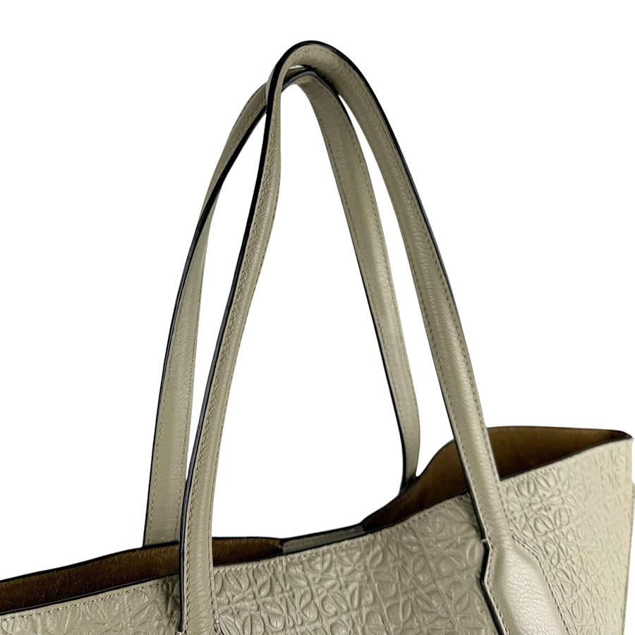 【高級◎】ロエベ ハンドバッグ アナグラム 本革 ノットハンドル ベージュ LOEWE（ロエベ） ハンドバッグ アナグラム レザー ベージュ : ブランド
