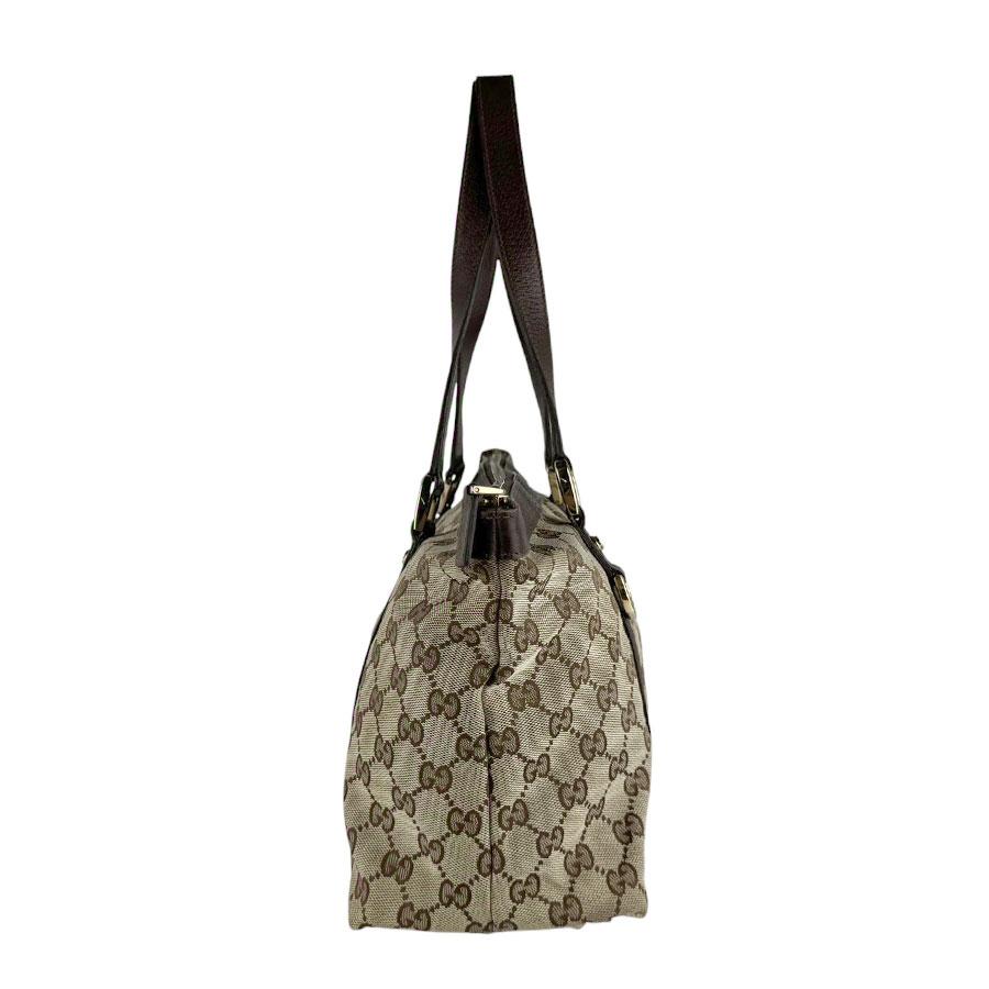 GUCCI（グッチ） ハンドバッグ GGキャンバス/レザー ブラウン