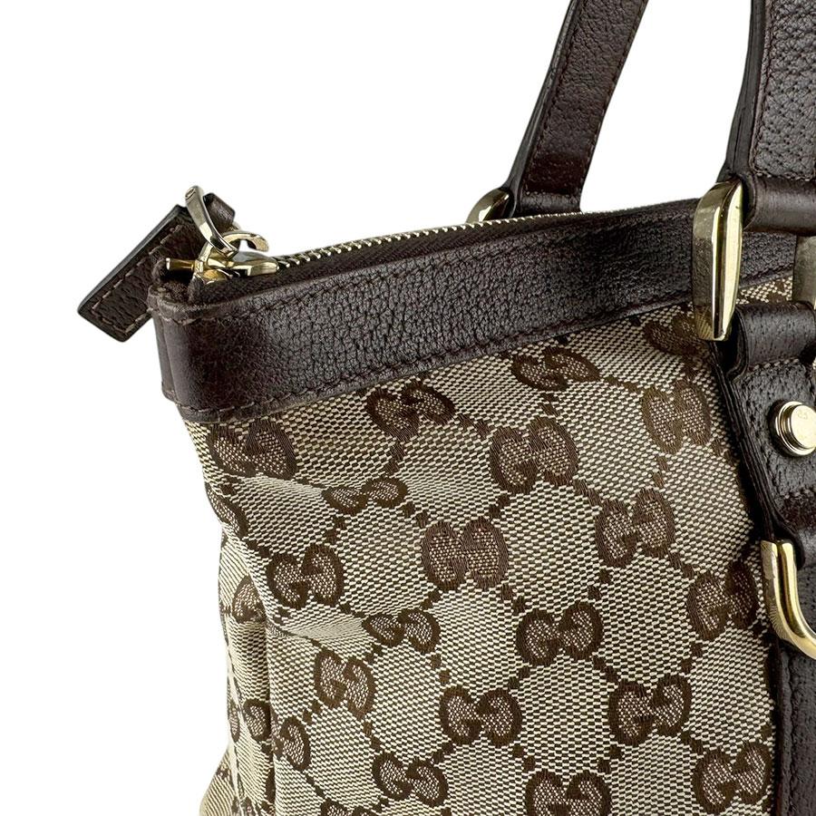 GUCCI（グッチ） ハンドバッグ GGキャンバス/レザー ブラウン