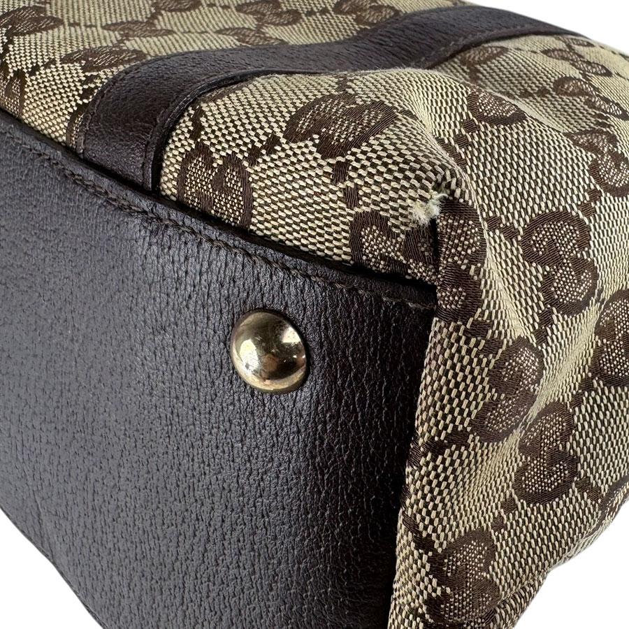 GUCCI（グッチ） ハンドバッグ GGキャンバス/レザー ブラウン