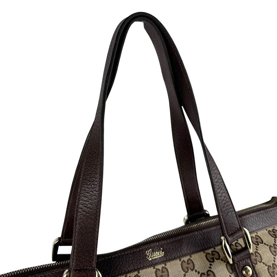 GUCCI（グッチ） ハンドバッグ GGキャンバス/レザー ブラウン