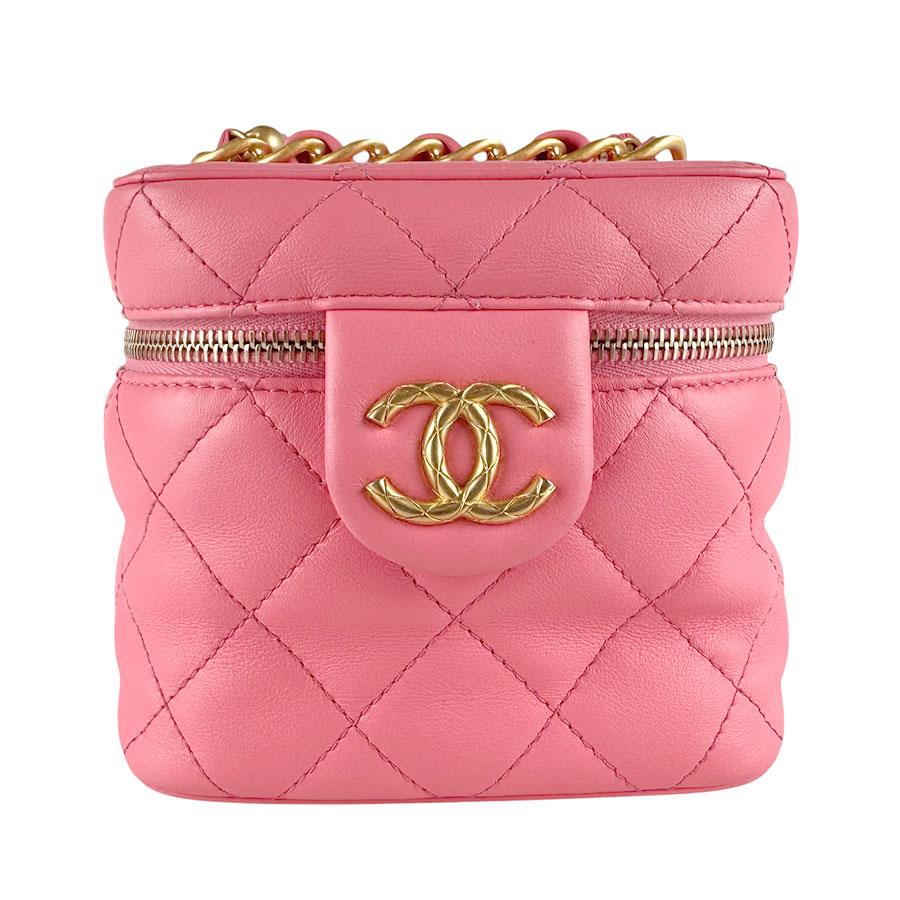 CHANEL（シャネル） ショルダーバッグ レザー ピンク : ブランド