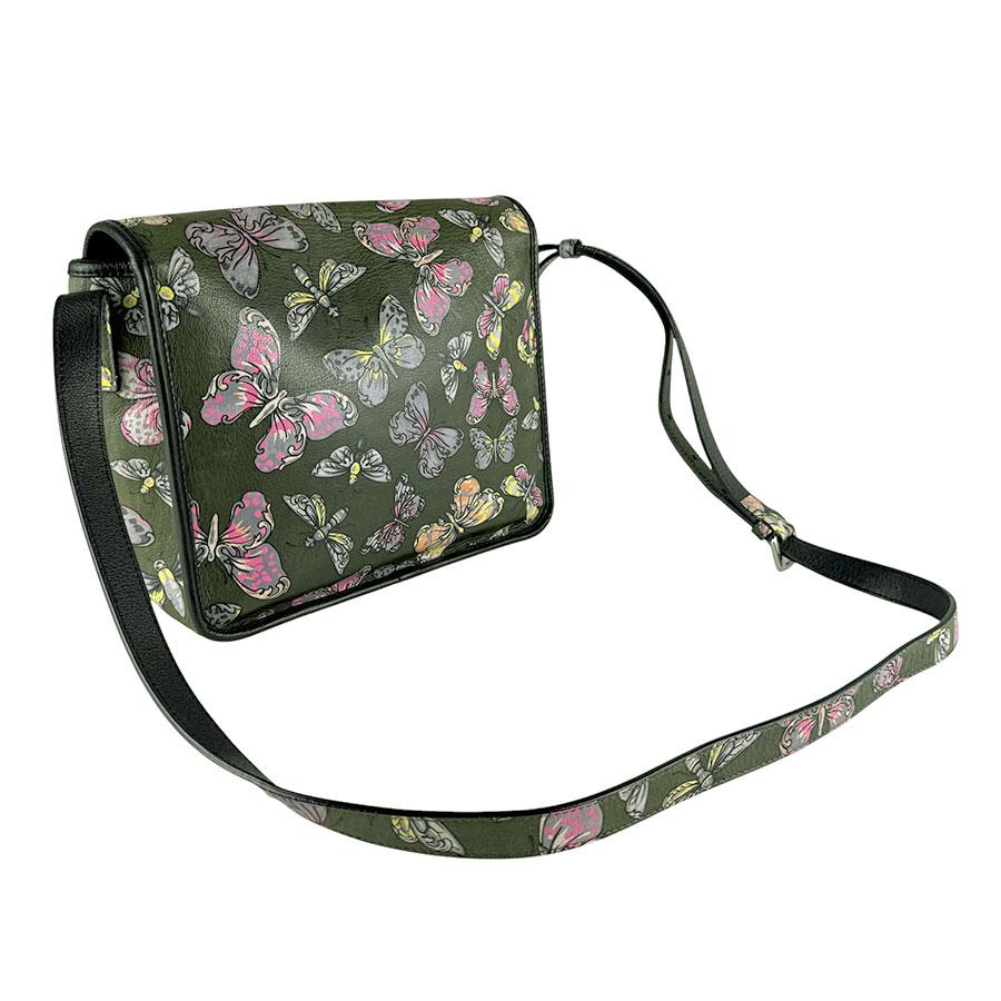 LOEWE（ロエベ） 斜め掛けショルダーバッグ レザー カーキ/マルチ