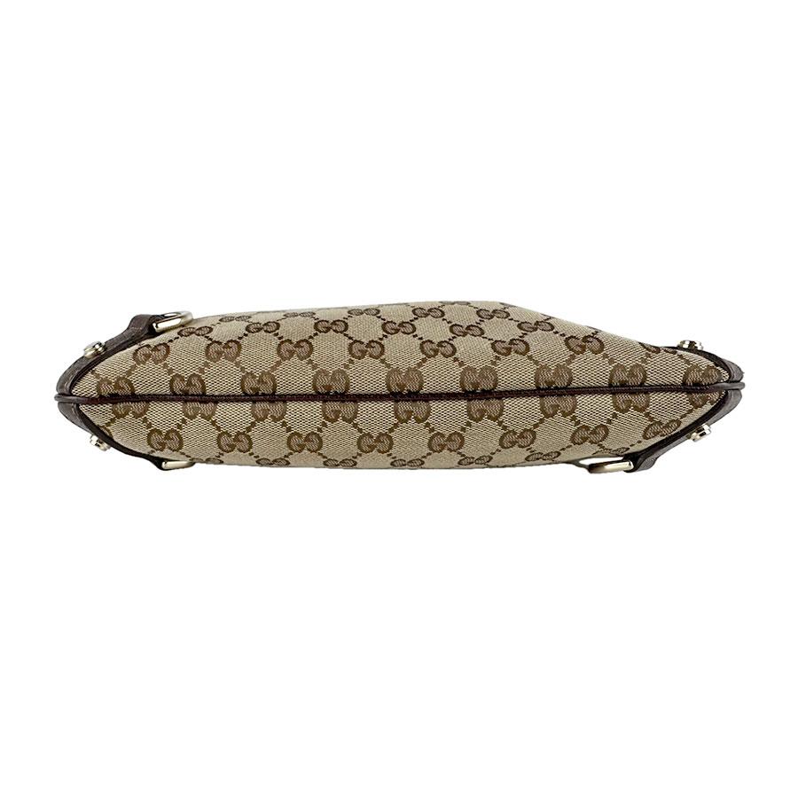 GUCCI（グッチ） ショルダーバッグ GGキャンバス/レザー ブラウン