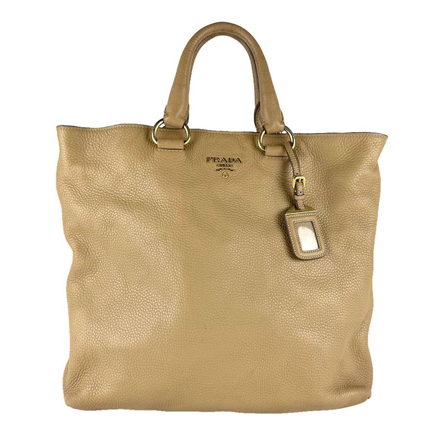 PRADA（プラダ） ショルダーバッグ ハンドバッグ レザー キャメル