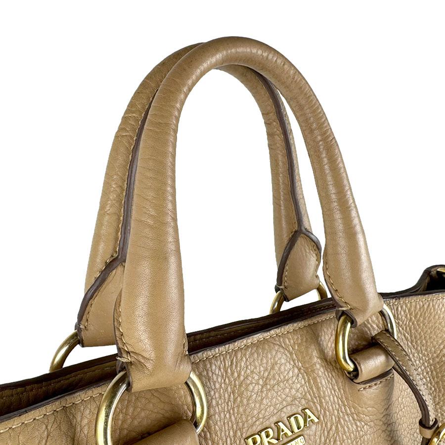 希少 PRADA ウォッシュドレザー ショルダーバッグ PRADA（プラダ） ショルダーバッグ ハンドバッグ レザー キャメル