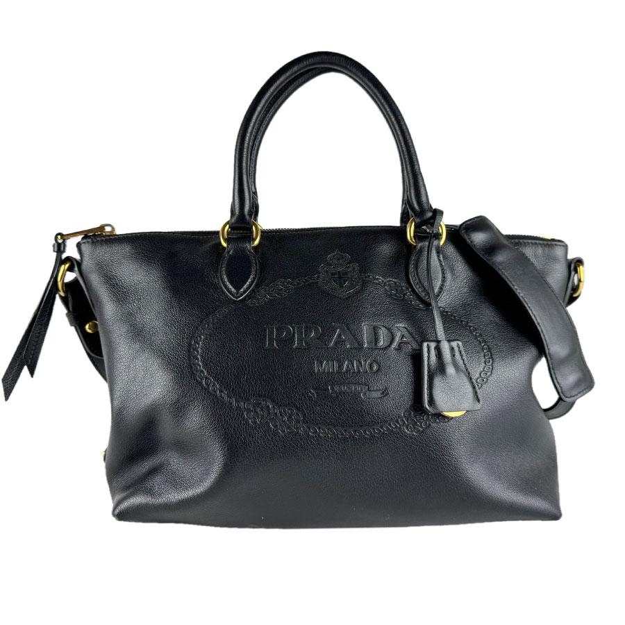 PRADA（プラダ） ハンドバッグ ショルダーバッグ レザー ブラック
