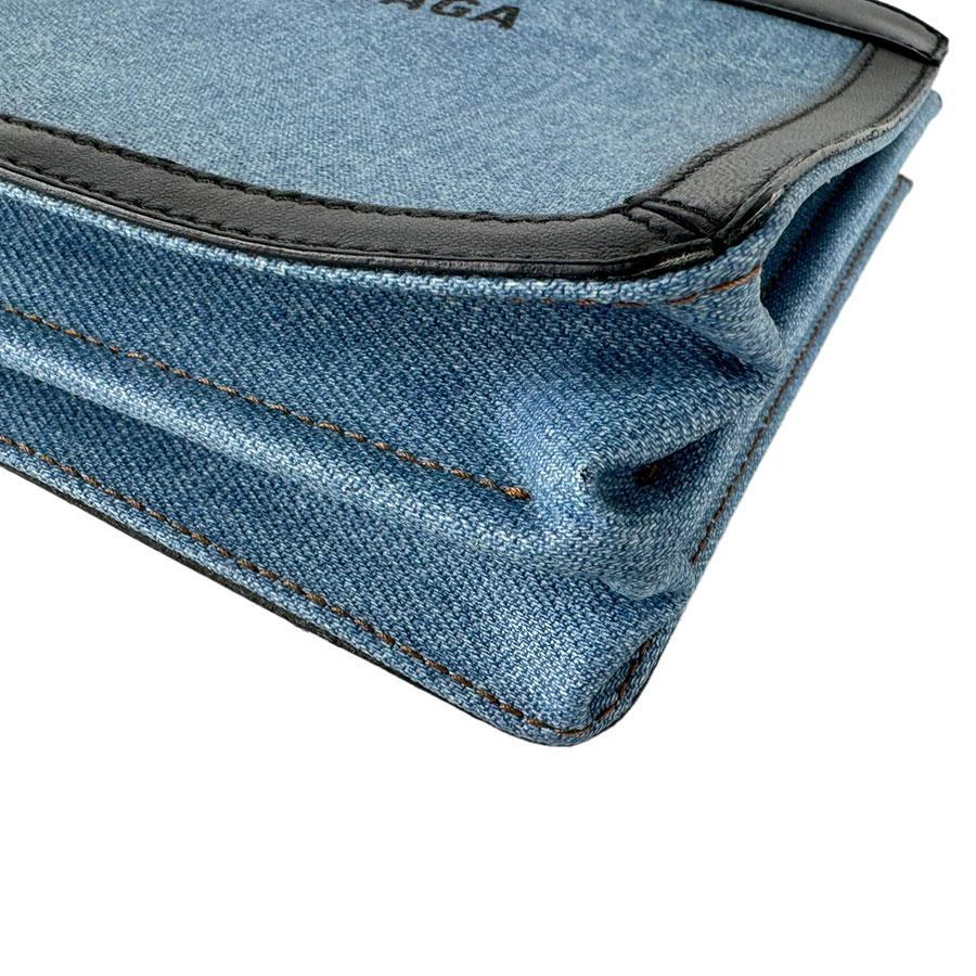 美品✨バレンシアガ　ネイビーポシェット　2wayショルダー　デニム　レザー　ロゴ BALENCIAGA（バレンシアガ） ショルダーバッグ ネイビーポシェット