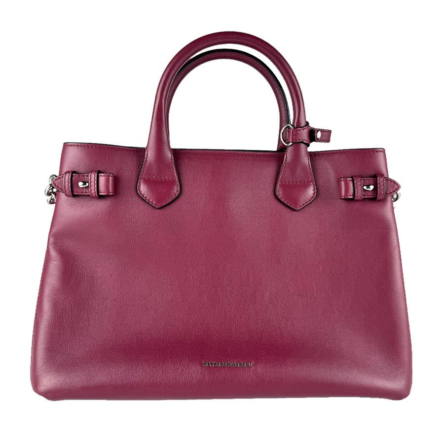 バーバリー　バッグ BURBERRY（バーバリー） ハンドバッグ ショルダーバッグ レザー ワイン
