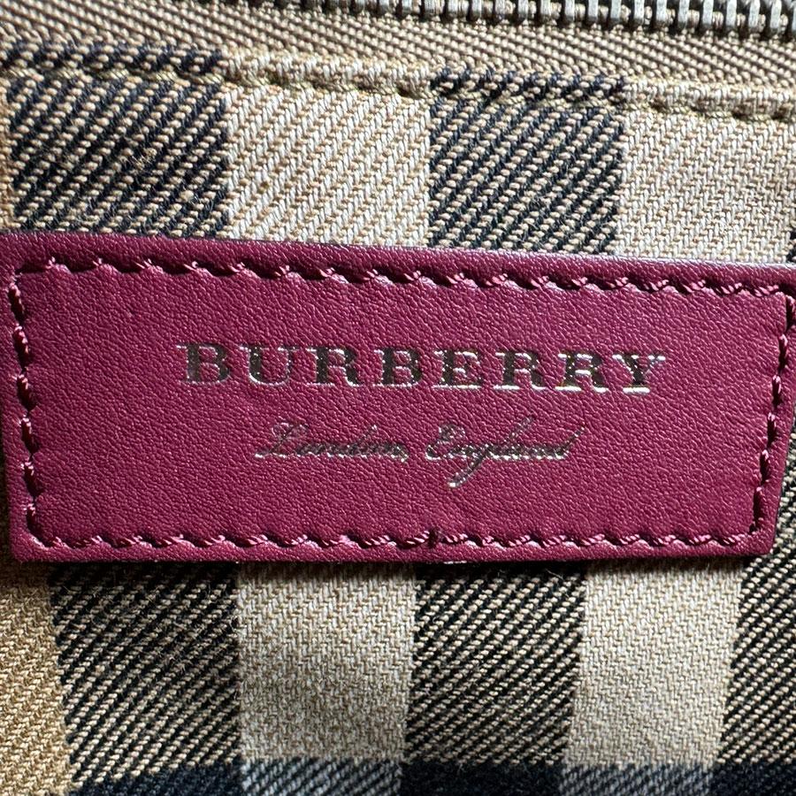 BURBERRY（バーバリー） ハンドバッグ ショルダーバッグ レザー ワイン