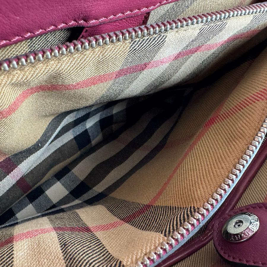 BURBERRY（バーバリー） ハンドバッグ ショルダーバッグ レザー ワイン