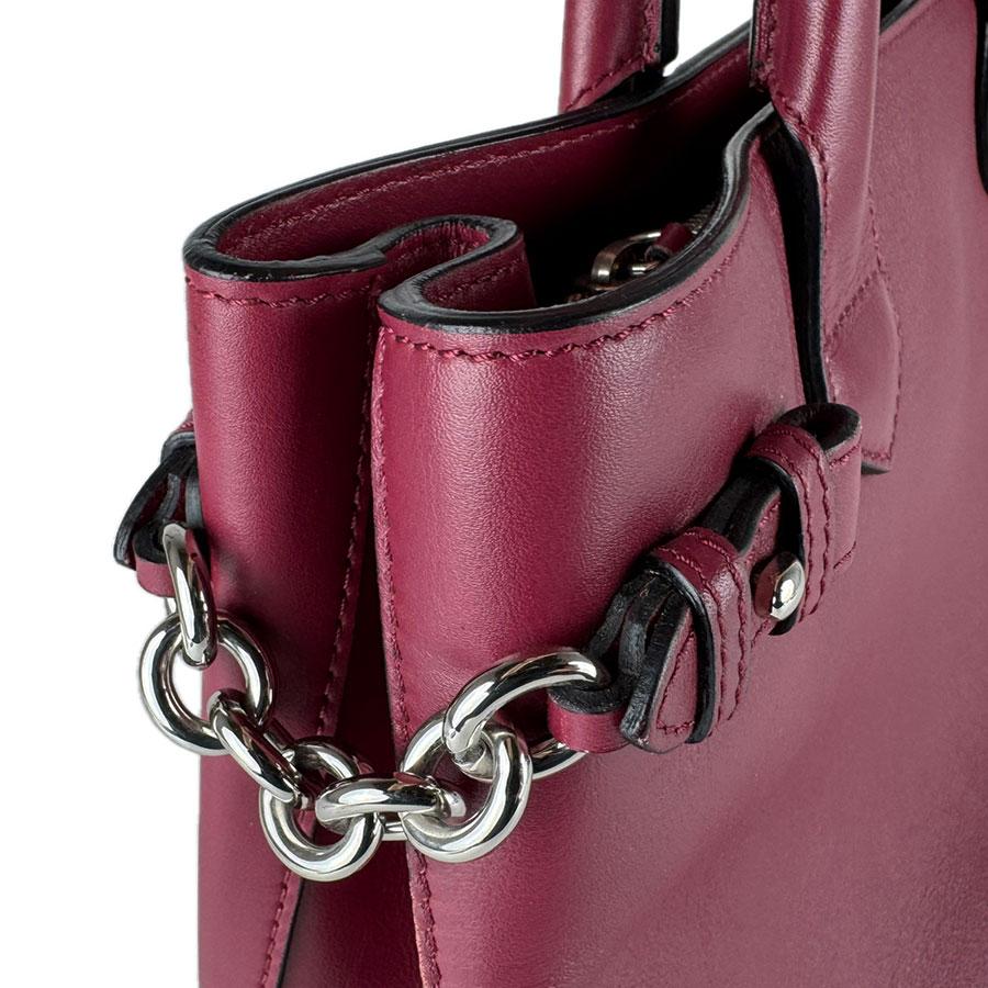 BURBERRY（バーバリー） ハンドバッグ ショルダーバッグ レザー ワイン