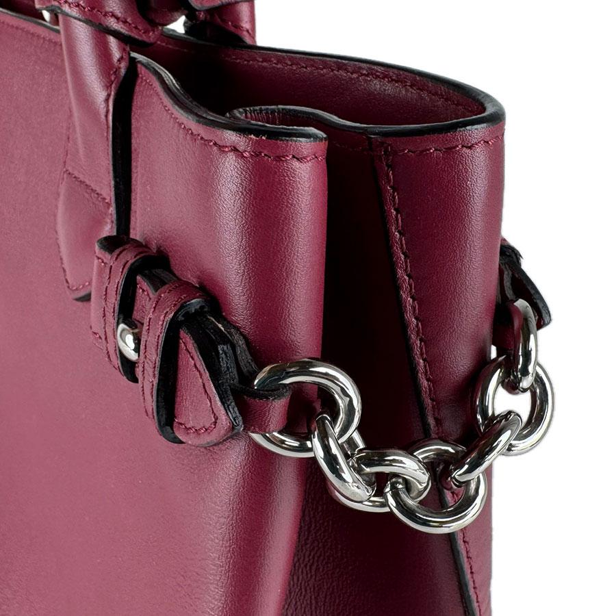 BURBERRY（バーバリー） ハンドバッグ ショルダーバッグ レザー ワイン