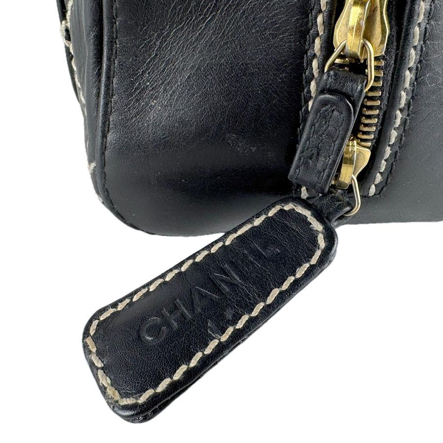 CHANEL（シャネル） ハンドバッグ ワイルドステッチ レザー ブラック