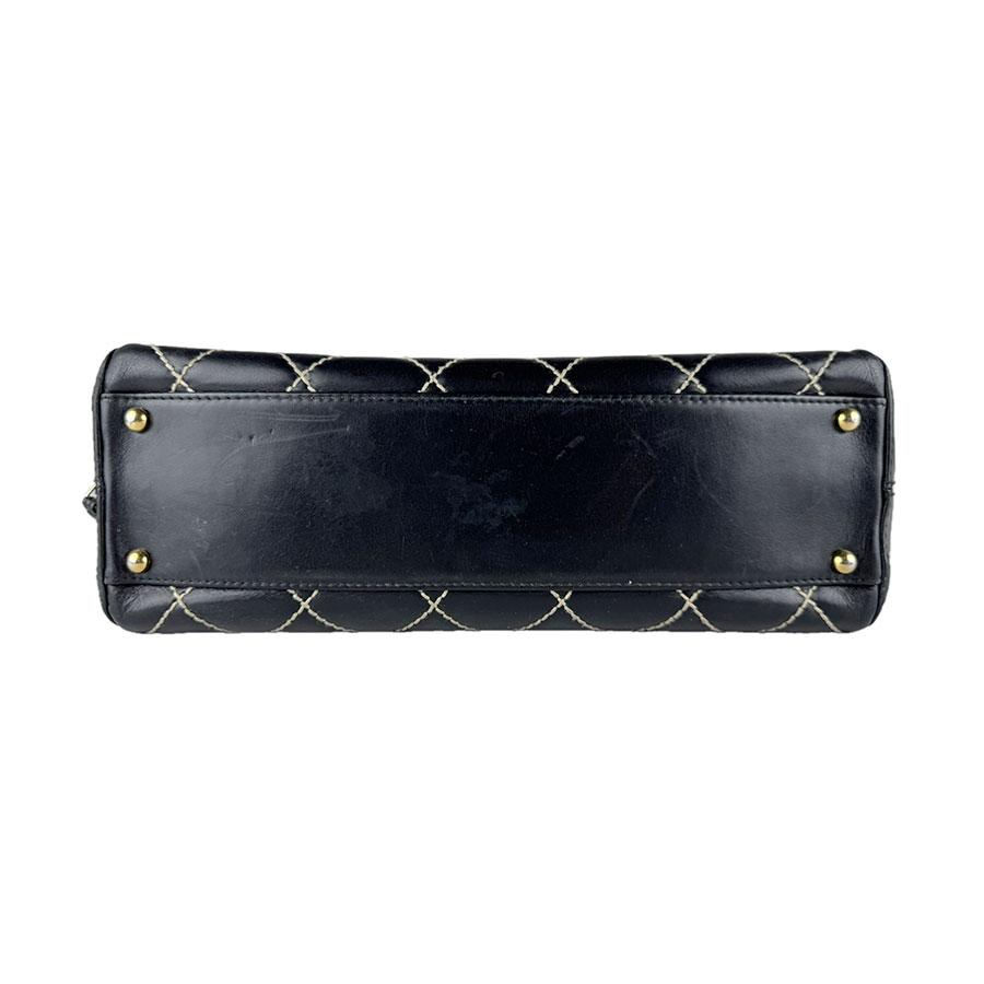 CHANEL（シャネル） ハンドバッグ ワイルドステッチ レザー ブラック