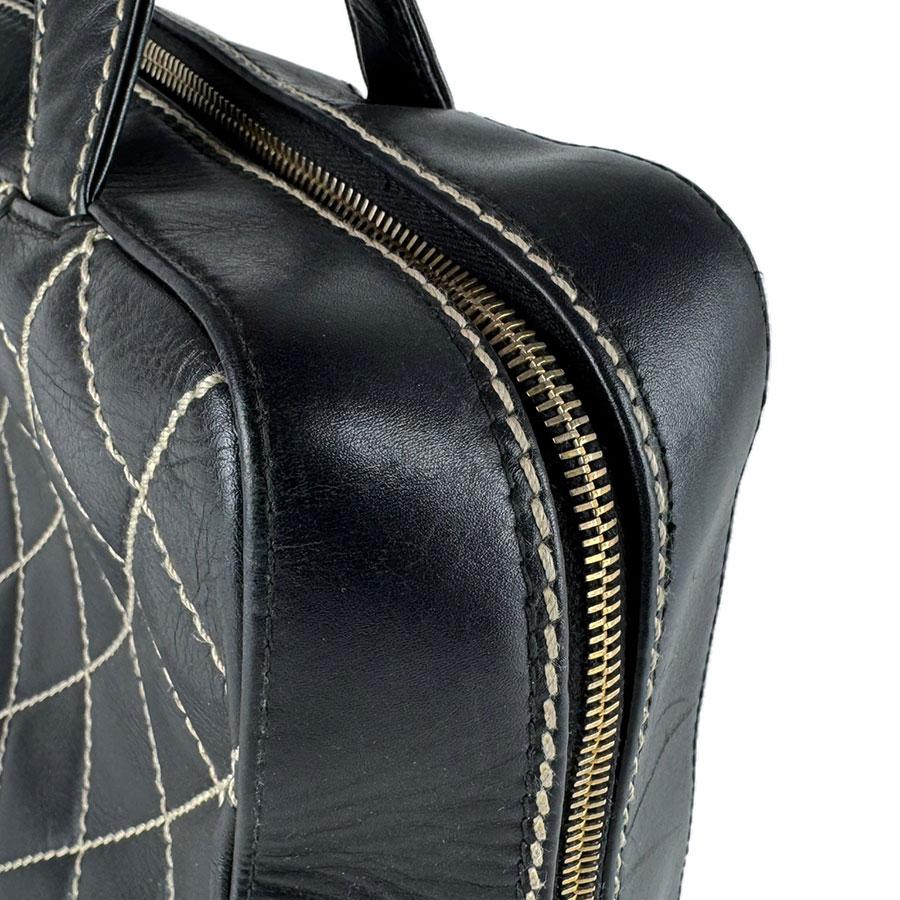 CHANEL（シャネル） ハンドバッグ ワイルドステッチ レザー ブラック