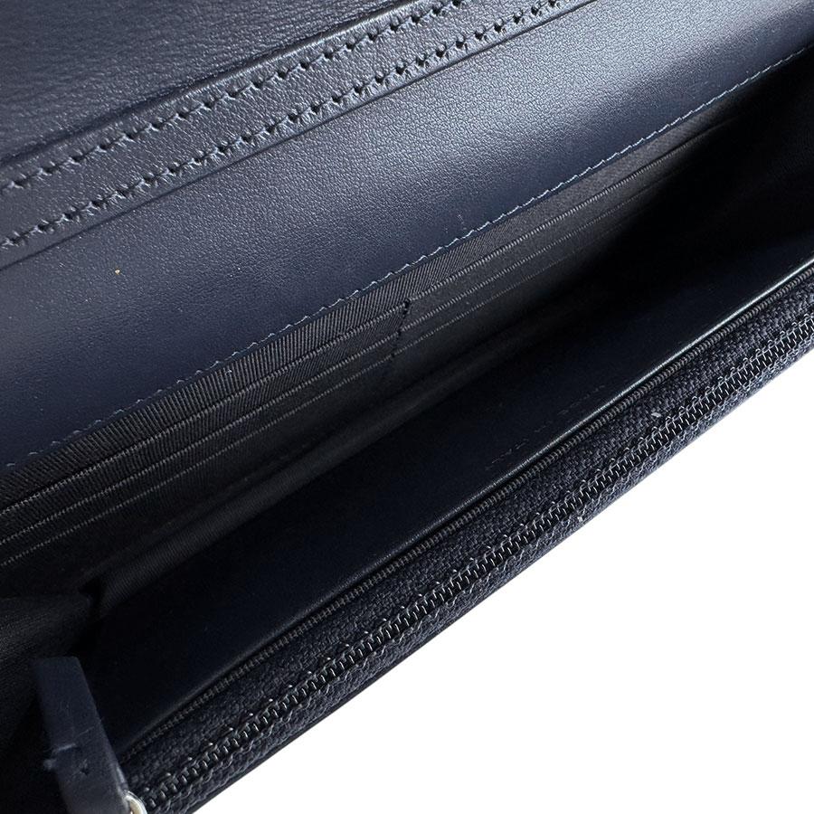 CHANEL（シャネル） チェーンウォレット コットン ネイビー系
