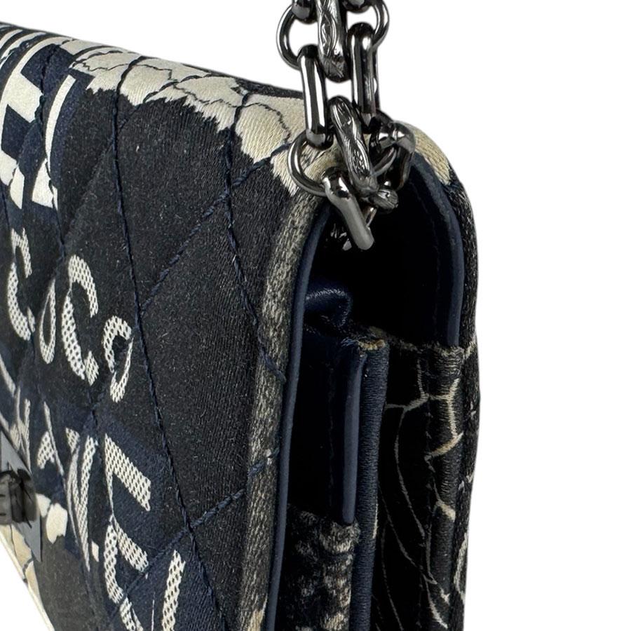 CHANEL（シャネル） チェーンウォレット コットン ネイビー系