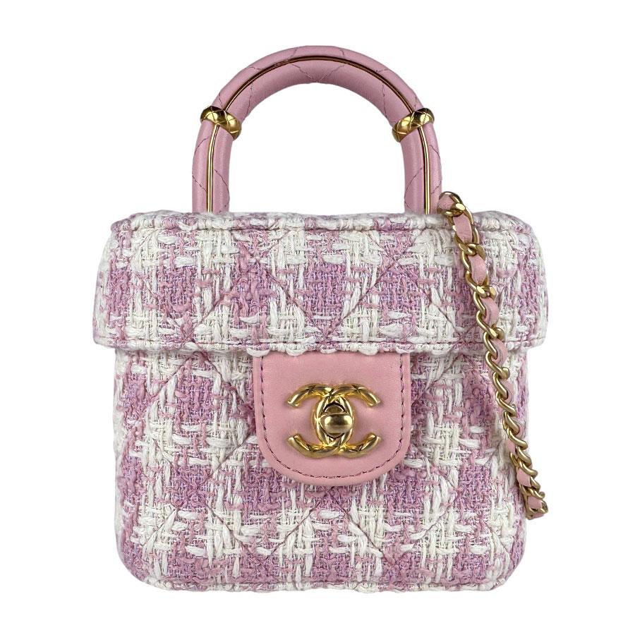 CHANEL（シャネル） ショルダーバッグ ツイード/レザー ピンク