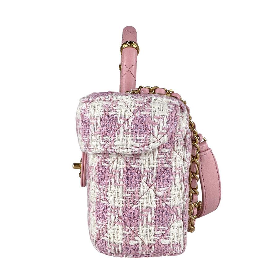 CHANEL（シャネル） ショルダーバッグ ツイード/レザー ピンク