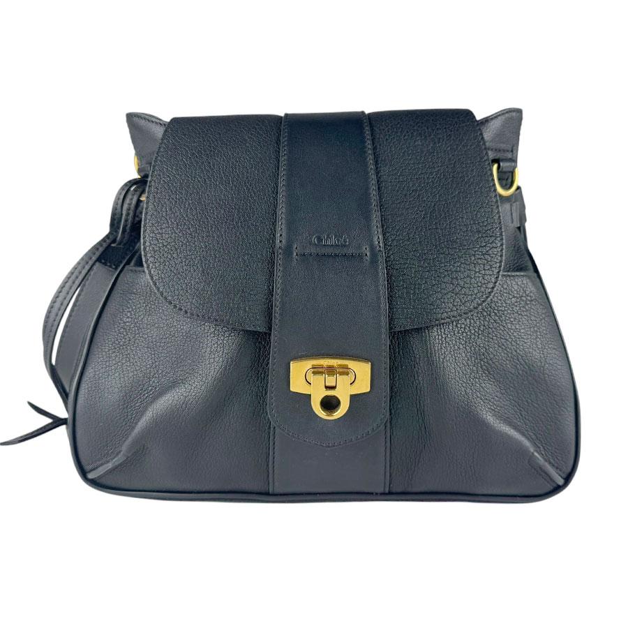 美品 クロエ CHLOE ショルダーバッグ レザー ブラック Chloe（クロエ） ショルダーバッグ レザー ブラック : ブランド