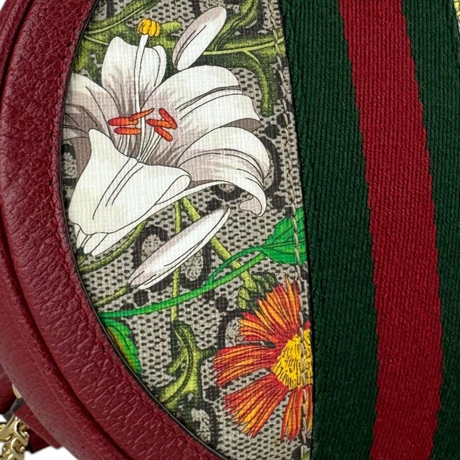 GUCCI（グッチ） リュック GGフローラ GGスプリームキャンバス レッド