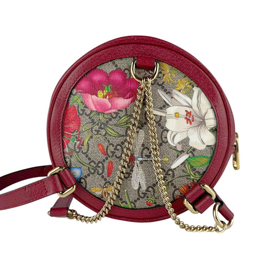 GUCCI（グッチ） リュック GGフローラ GGスプリームキャンバス レッド