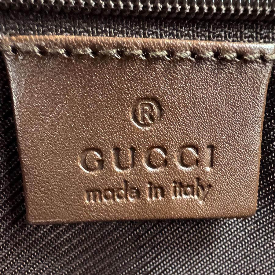 GUCCI（グッチ） ショルダーバッグ GGキャンバス/レザー ブラウン