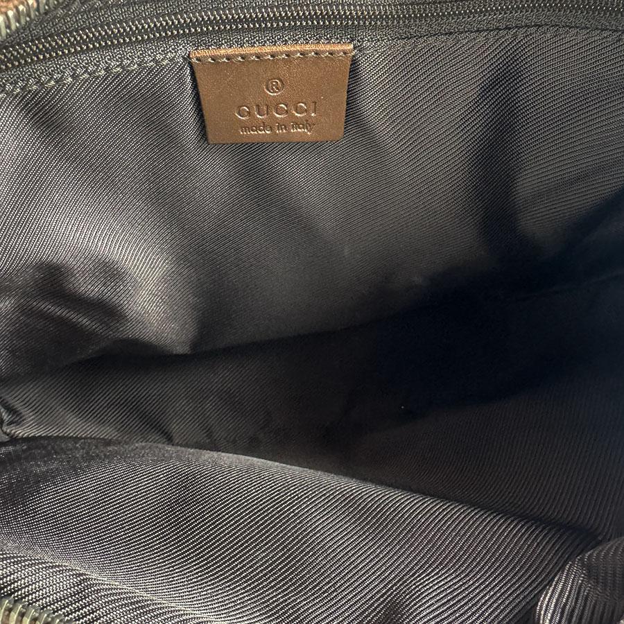 GUCCI（グッチ） ショルダーバッグ GGキャンバス/レザー ブラウン